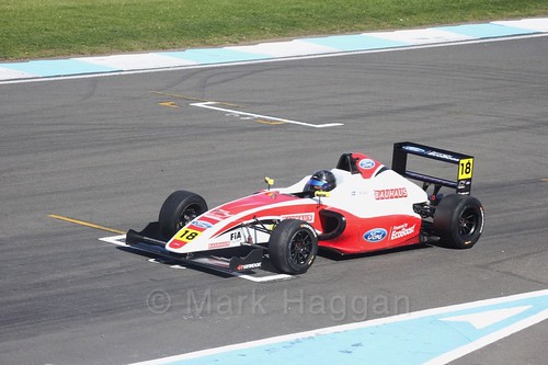 Hampus Ericsson in British F4 Race One during the BTCC Weekend at Donington Park 2017