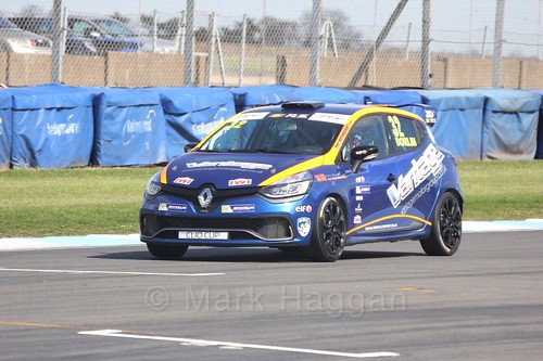 James Dorlin in Clio Cup qualifying during the BTCC Weekend at Donington Park 2017: Saturday, 15th April