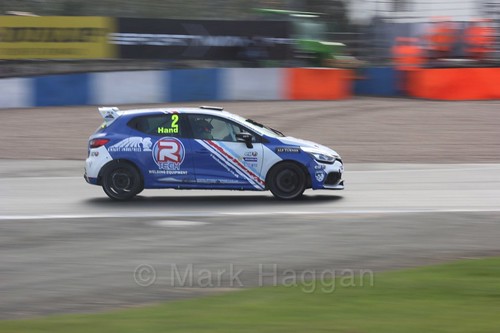 Ash Hand in Renault Clio Cup Race Three at the British Touring Car Championship 2017 at Donington Park