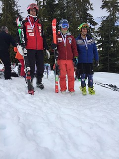 Whistler Spring Series Slalom - Day 1 men's U19 podium