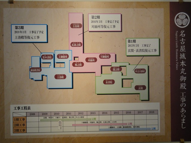 今回見学したのは、緑の第1期完成分ですが、第2・3期で行われ。｜名古屋城