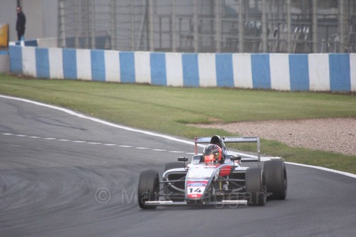 Karl Massaad in British F4 Race Two during the BTCC Weekend at Donington Park 2017