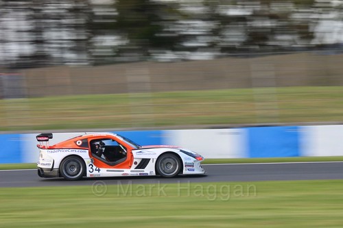 Dan Kirby in the Ginetta GT4 Supercup during the BTCC Weekend at Donington Park 2017: Saturday, 15th April
