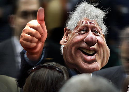 Bill Clinton - The (sometimes) Happy Warrior successor to Hubert Humphrey., From FlickrPhotos