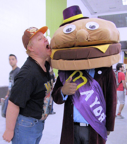 mcdonalds hamburger cheeseburger bite costume convention foodie ronaldmcdonald