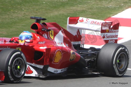 Fernando Alonso in the 2013 British Grand Prix