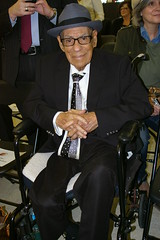 Lionel Ferbos at the New Orleans Jazz Market Groundbreaking Ceremony, February 25, 2014, New Orleans, Louisiana