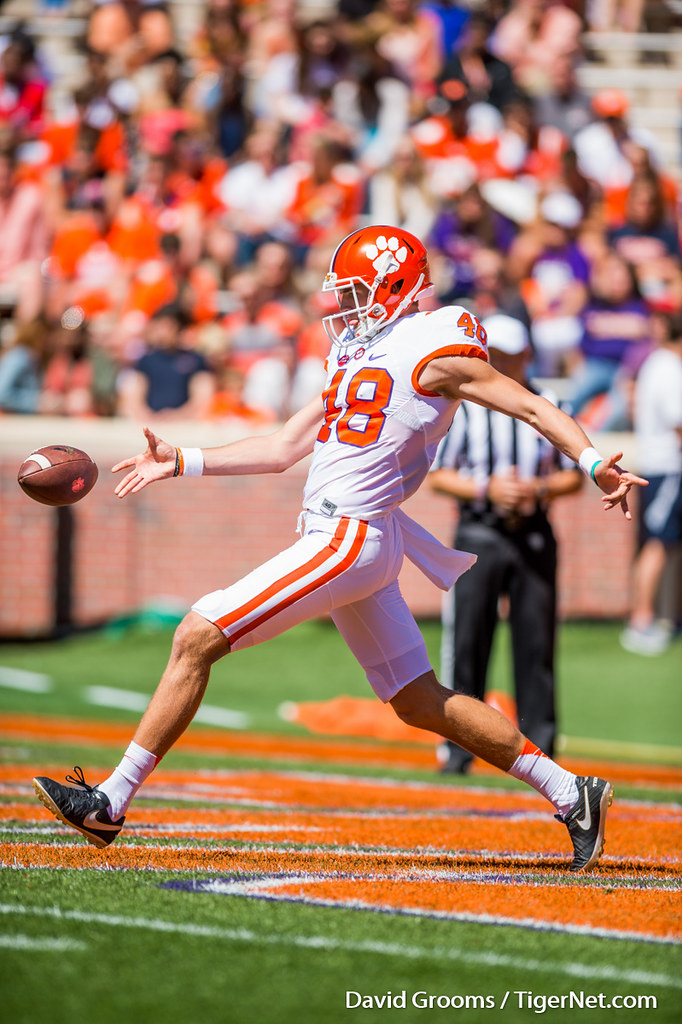 Clemson Football Photo of Will Spiers and springgame