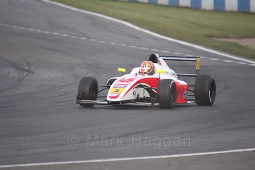 Oliver York in British F4 Race Two during the BTCC Weekend at Donington Park 2017