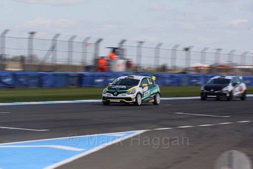 Shawn Taylor in Clio Cup qualifying during the BTCC Weekend at Donington Park 2017: Saturday, 15th April