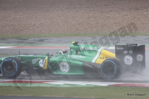 Giedo van der Garde in Free Practice 1 for the 2013 British Grand Prix