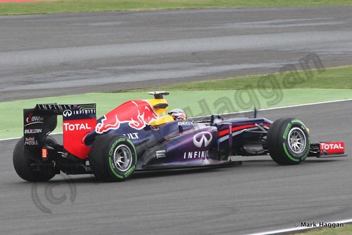Sebastian Vettel in Free Practice 2 at the 2013 British Grand Prix