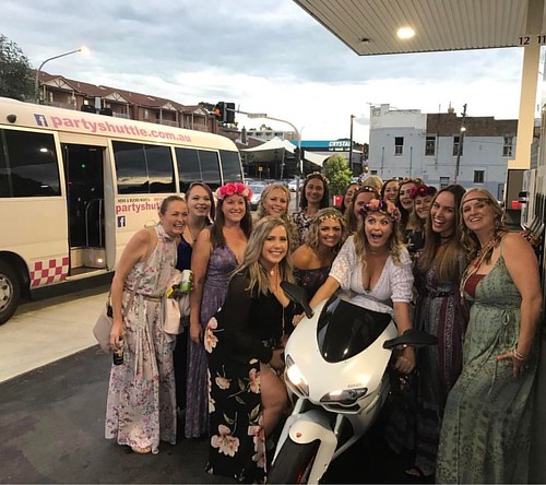 Krystal' hens party from Wallacia. Congratulations Krystal and hope you had a memorable hens night. #PartyShuttleOn