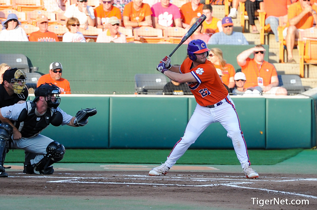Clemson Baseball Photo of Chris Williams and Wake Forest