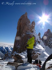 Guided Skiing in frey hut, Bariloche, Patagonia, Argentina