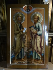 Икона Петра и Павла возвращена после реставрации