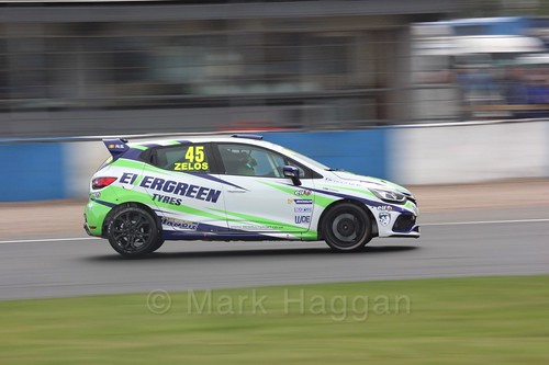 Dan Zelos in Renault Clio Cup Race Three at the British Touring Car Championship 2017 at Donington Park