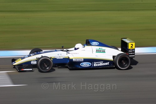 Harry Webb in British F4 Race One during the BTCC Weekend at Donington Park 2017
