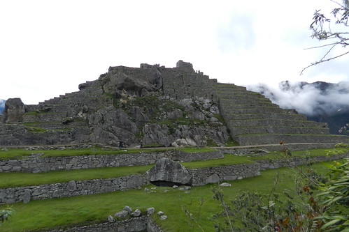 Peru Machu Picchu Terrazas De Cultivo Andenes Casa Del