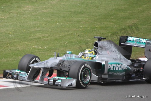 Nico Rosberg in Qualifying for the 2013 British Grand Prix