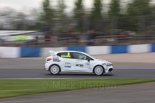 Jade Edwards in Renault Clio Cup Race Three at the British Touring Car Championship 2017 at Donington Park