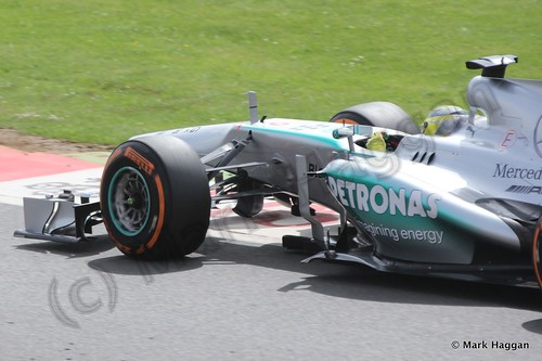 Nico Rosberg in qualifying for the 2013 British Grand Prix