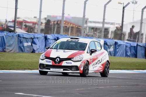 Nathan Harrison in Clio Cup qualifying during the BTCC Weekend at Donington Park 2017: Saturday, 15th April