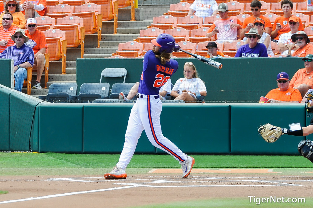 Clemson Baseball Photo of Reed Rohlman and Wake Forest