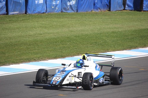 Manuel Sulaimán in British F4 Race One during the BTCC Weekend at Donington Park 2017
