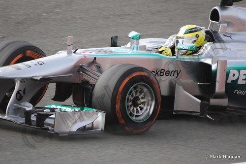 Nico Rosberg in Free Practice 3 at the 2013 British Grand Prix