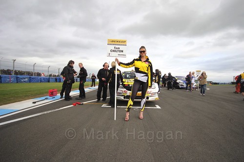 Tom Chilton on the grid for race two at the British Touring Car Championship 2017 at Donington Park