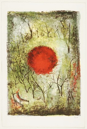Zao Wou-ki (1921-2013) - 1950 The Red Sun (Museum of Modern Art, New York City)