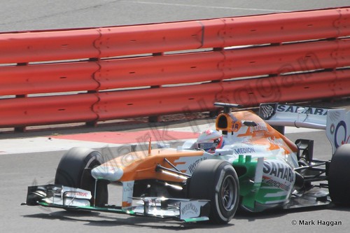 Paul Di Resta in Formula One Young Driver Testing at Silverstone, July 2013