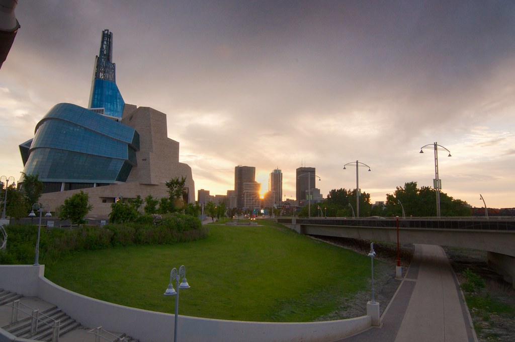 Canadian Museum for Human Rights and downtown Winnipeg