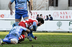 Alessandro Onori tackled by Gianmarco Vian