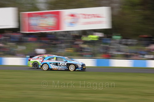 Aiden Moffat in race one at the British Touring Car Championship 2017 at Donington Park