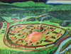 Painted Intrepretation of Sellars Farm Site, Kiosk, Sellars Farm State Archaeological Area, Wilson County, Tennessee 1