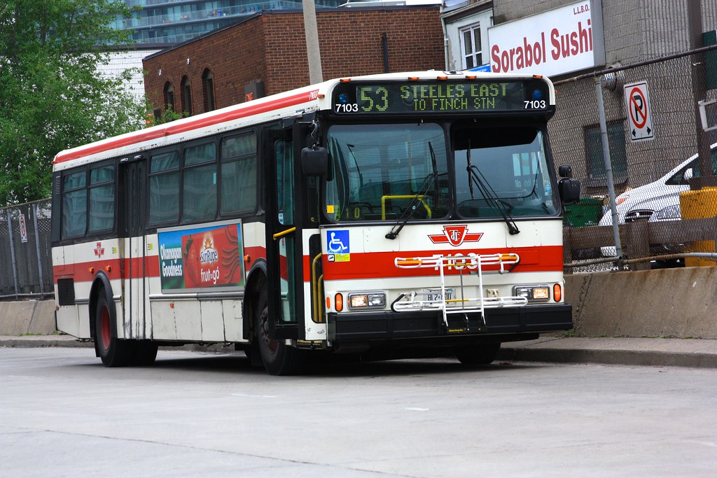 7103: 53 Steeles East to Finch Station
