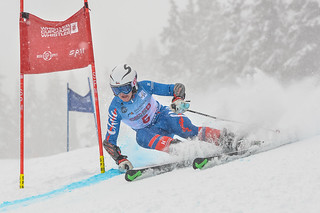 April 14th, 2017 - Diego Holscher of Chile takes second place in the U16 Mackenzie Investments Whistler Cup Mens GS. - Photo By Scott Brammer - coastphoto.com