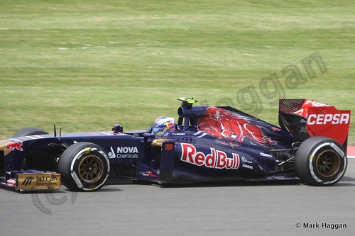 Daniel Ricciardo in Qualifying for the 2013 British Grand Prix