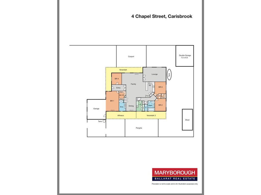 4 Chapel Street, Carisbrook VIC 3464 floorplan