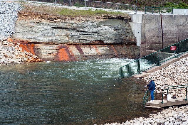 Lake Monroe Dam - Spillway - Salt Creek - April 2013
