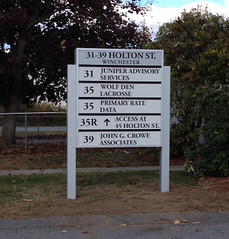 Post & Panel Exterior Directory Sign