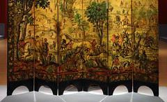 Brooklyn Biombo: Folding Screen with the Siege of Belgrade and Hunting Scene (detail), c. 1697-1701