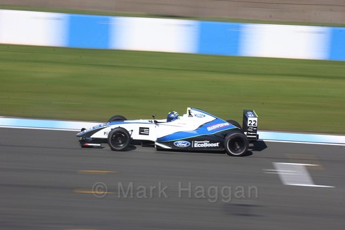 Manuel Sulaimán in British F4 Race One during the BTCC Weekend at Donington Park 2017