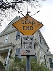 4-17-2017: Ah, the zombies must make the street a dead end. Somerville, MA