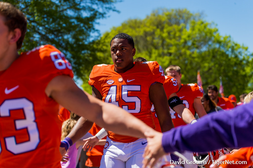 Clemson Football Photo of Chris Register and springgame
