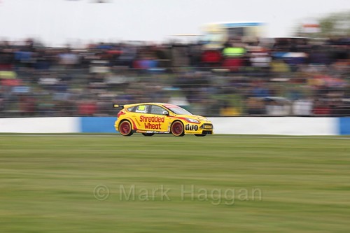 Luke Davenport in race one at the British Touring Car Championship 2017 at Donington Park