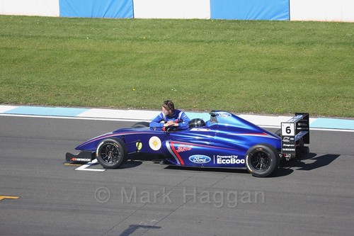 Lucas Alecco Roy in British F4 Race One during the BTCC Weekend at Donington Park 2017: Saturday, 15th April