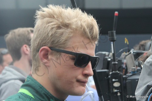 Marcus Ericsson after the 2014 German Grand Prix